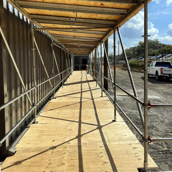 Sidewalk Canopy / Pedestrian Systems Rental Services in Georgia